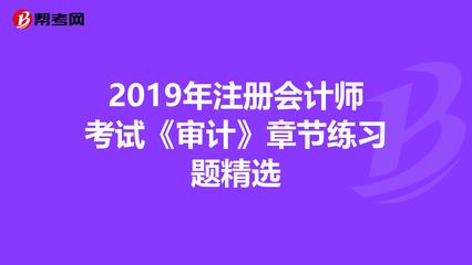 2019年注册会计师考试《审计》章节练习题精选 注册会计师业务